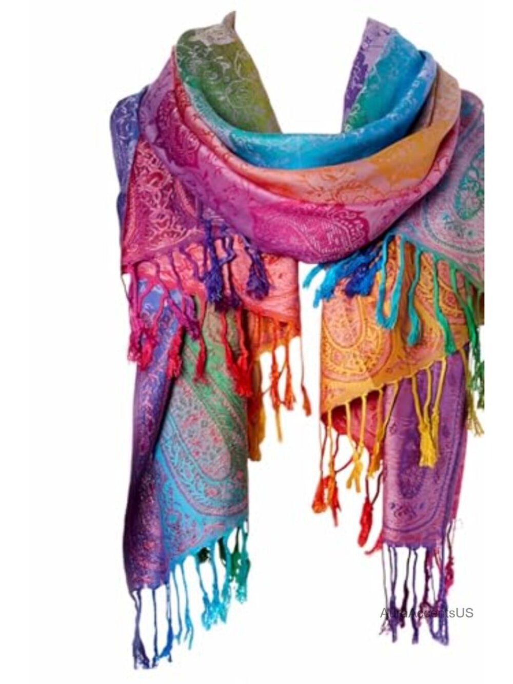 Oversized Bohemian Travel Scarf Jacquard Beach Wrap Photography Shawl